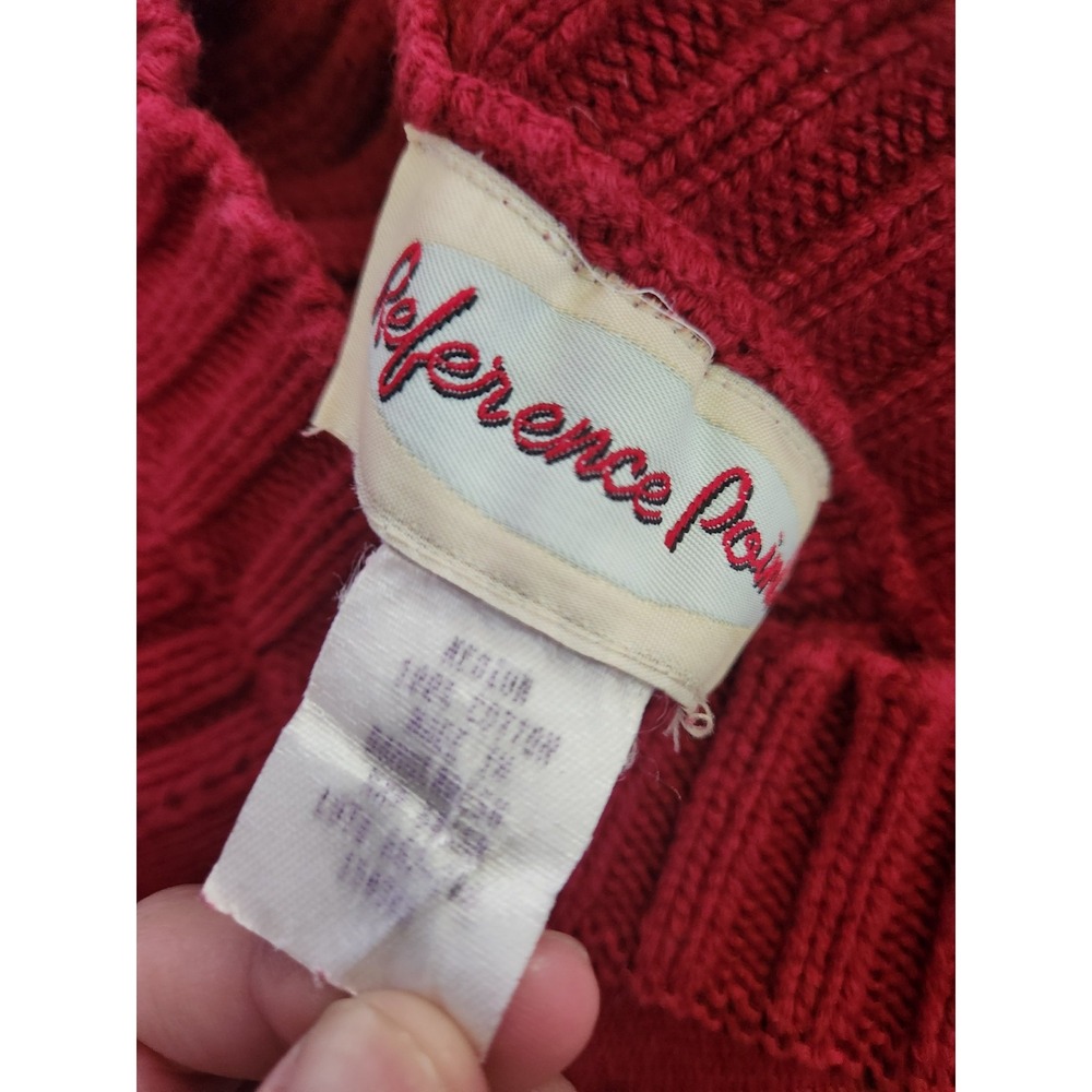 Y2k Red Ribbed Sweater - Picture 4 of 4